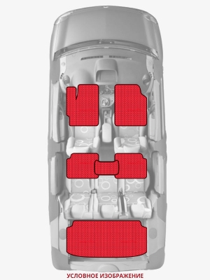 ЭВА коврики «Queen Lux» комплект для Honda Prelude (AB, BA1/2/3/6, BB)